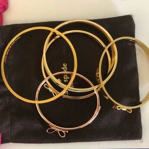 Five Kate Spade Bangles